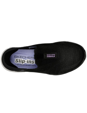 Skechers Women's Slip-ins: GO WALK® 6™ - Fabulous View - Black/Lavender